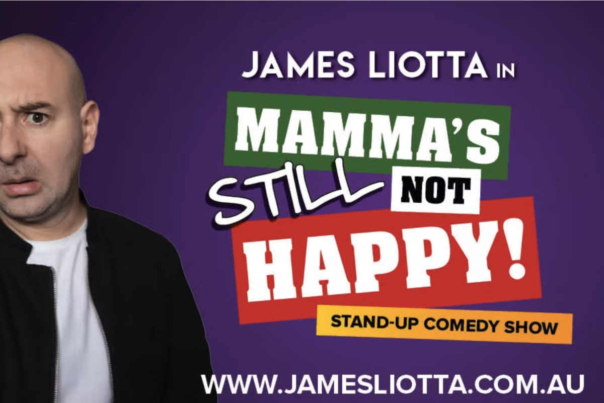 Banner for show with James Liotta